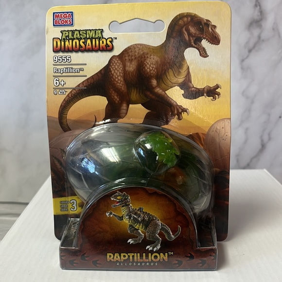 Mega Bloks Other - NIP Mega Bloks Plasma Dinosaurs #9555 Raptillion Allosaurus 2006